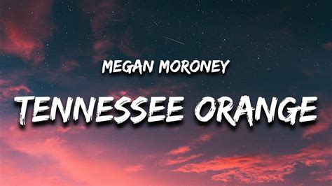 Oct 27, 2022 · Megan Moroney reflects on her career since the release of "Tennessee Orange" and sets the record straight about her blue-eyed mystery man. The name Megan Moroney may not ring a bell to some, but ... 